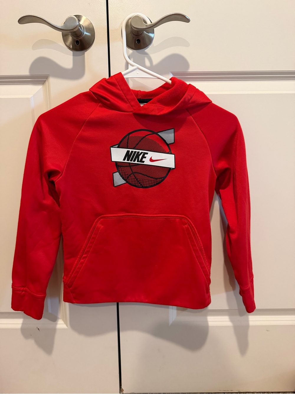 Nike Red Basketball Graphic Kids Hoodie